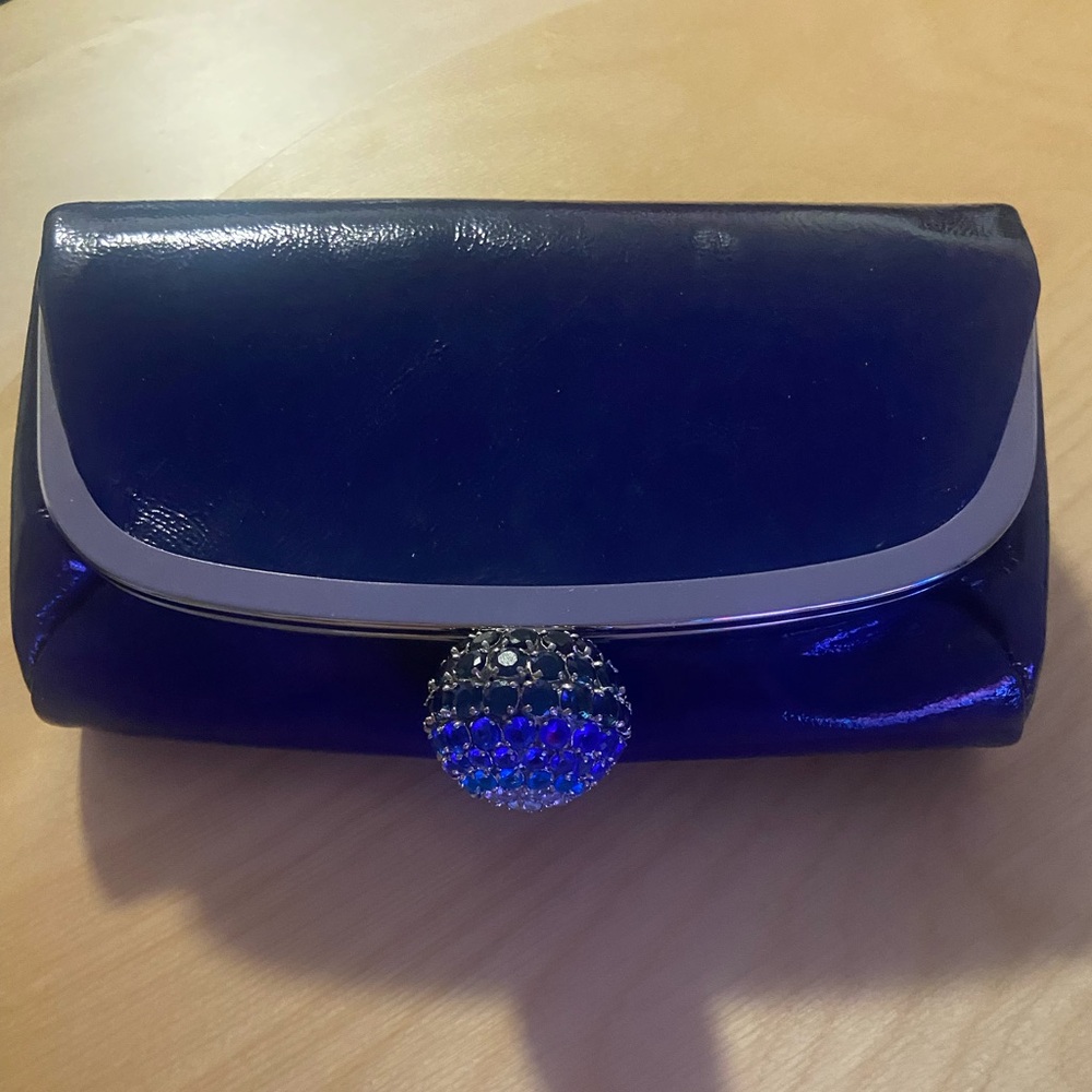 Juice Couture  Blue Clutch with Silver Accents